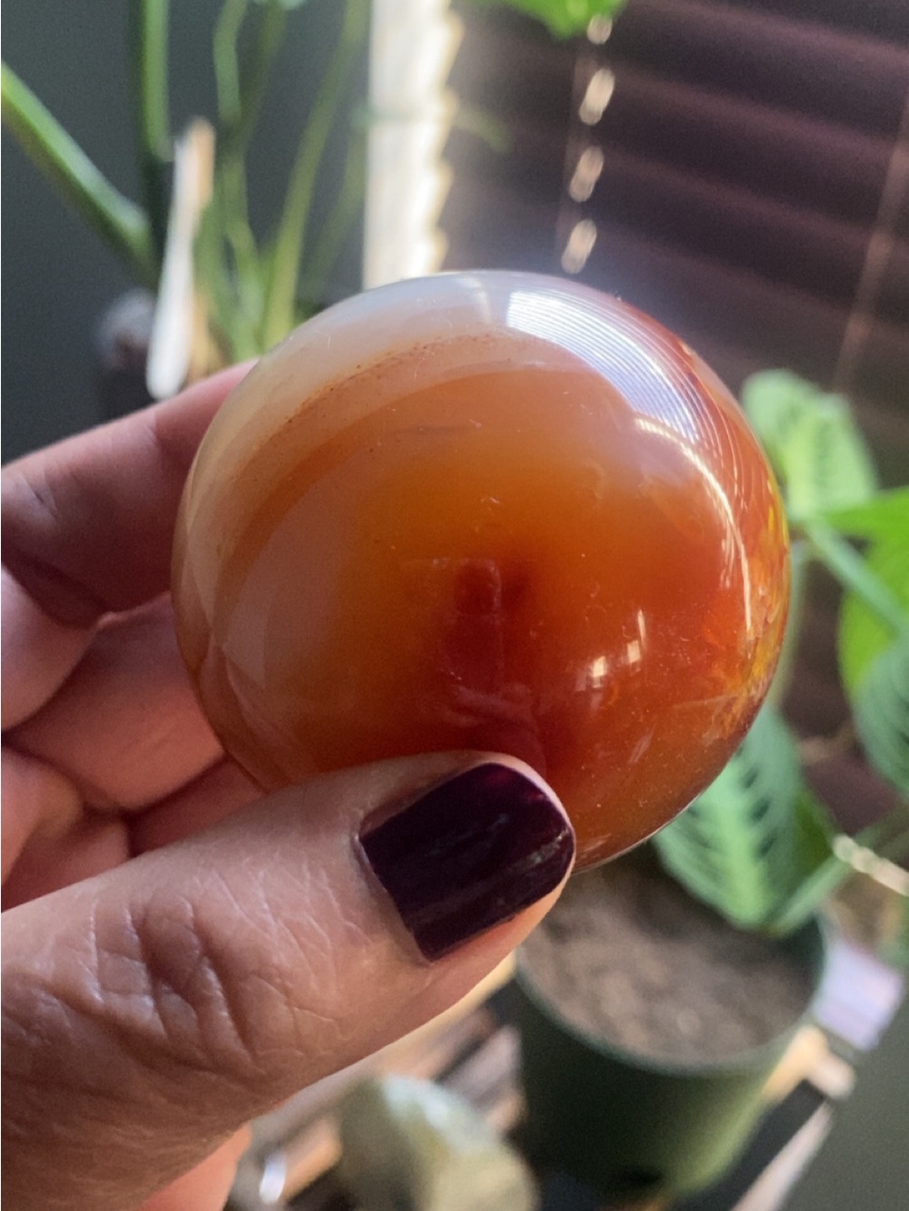 Carnelian Crystal Sphere